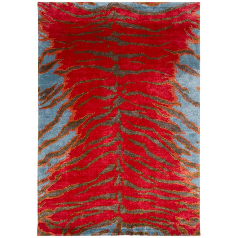 Contemporary Silk Tiger Rug For Sale at 1stDibs silktiger