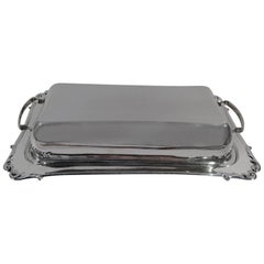 Old Fashioned American Sterling Silver Butter Dish