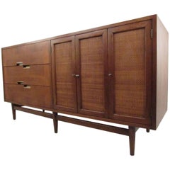 American of Martinsville Cane Front Credenza