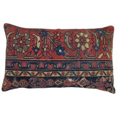 Blue Antique Persian Mahal Rug Pillow