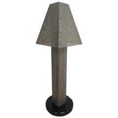 Perforated Steel Mesh Lamp by Wendy Stevens