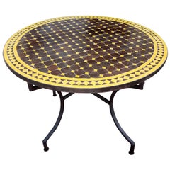 Moroccan Mosaic Table, Brown CR4