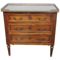 Jansen Style Directoire Marble Top Commode