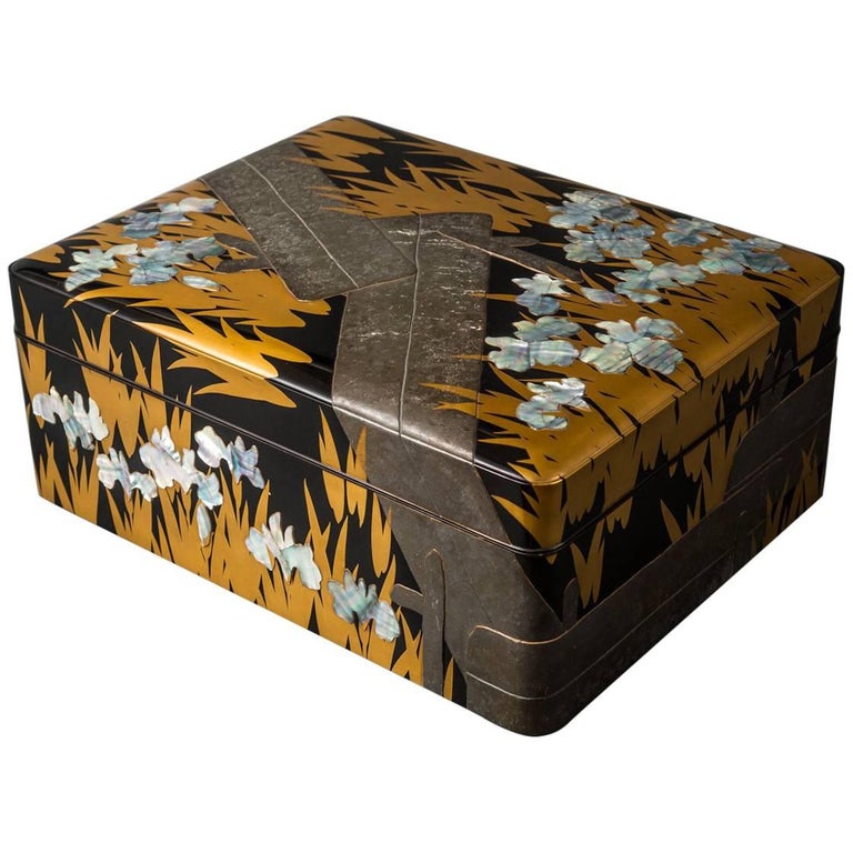 Japanese Lacquer Letter Box For Sale at 1stDibs