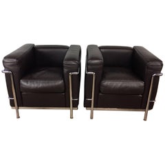 Le Corbusier LC2 Club Chairs by Cassina for Knoll
