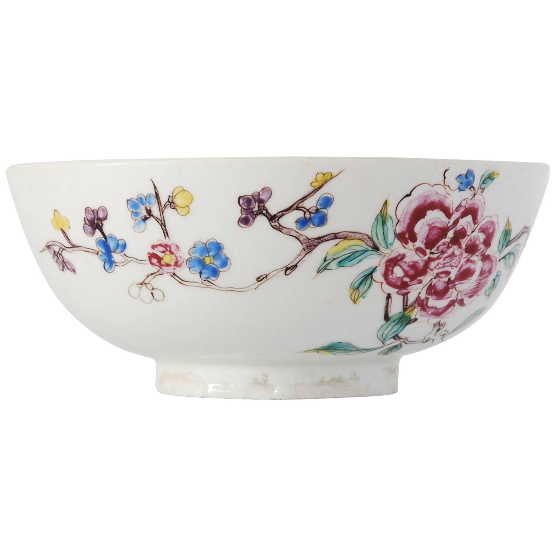 Bowl with Chinoiserie Decoration, Bow Porcelain Factory, circa 1752 For Sale