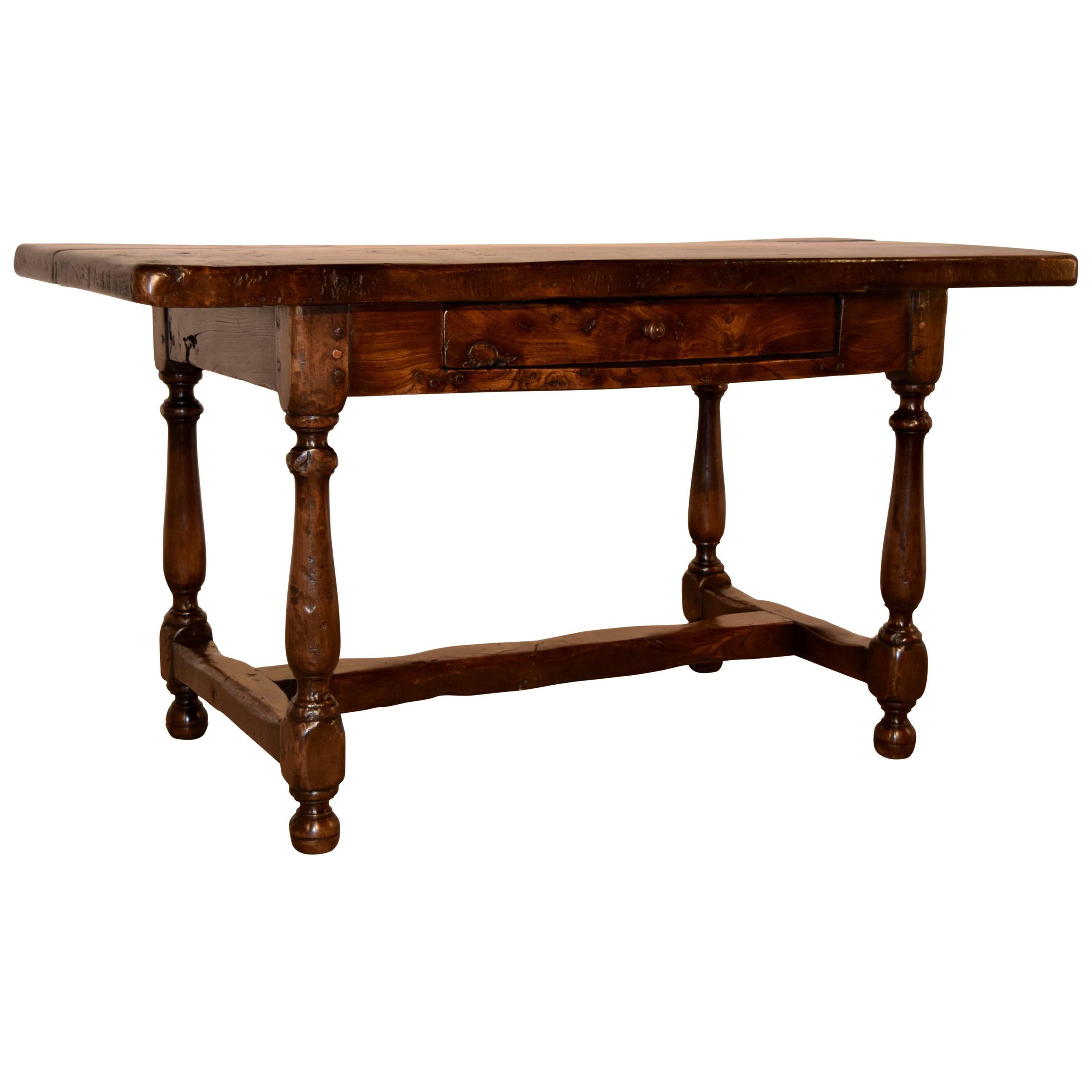 19th Century English Elm Table