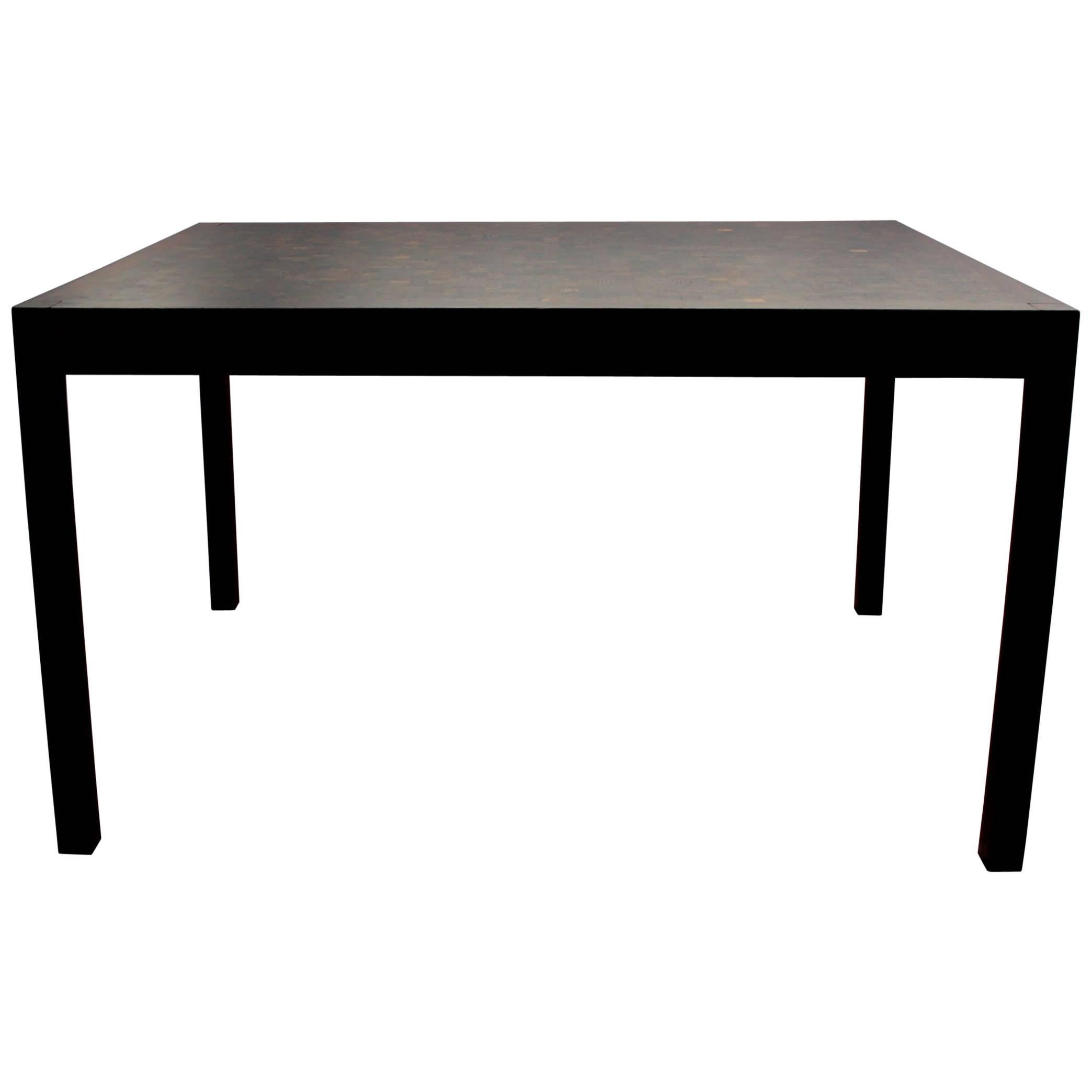 1960s Swiss Wenge Dining Table by Dieter Waeckerlin For Sale