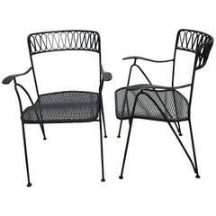 Pair of Salterini Ribbon Series Armchairs, by Maurizio Tempestini, Restored