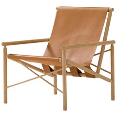 Amura 'Ease' Chair in Oak and Leather by Gareth Neal