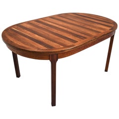 Swedish Nils Jonsson Rosewood Oval Dining Table Midcentury, 1960s