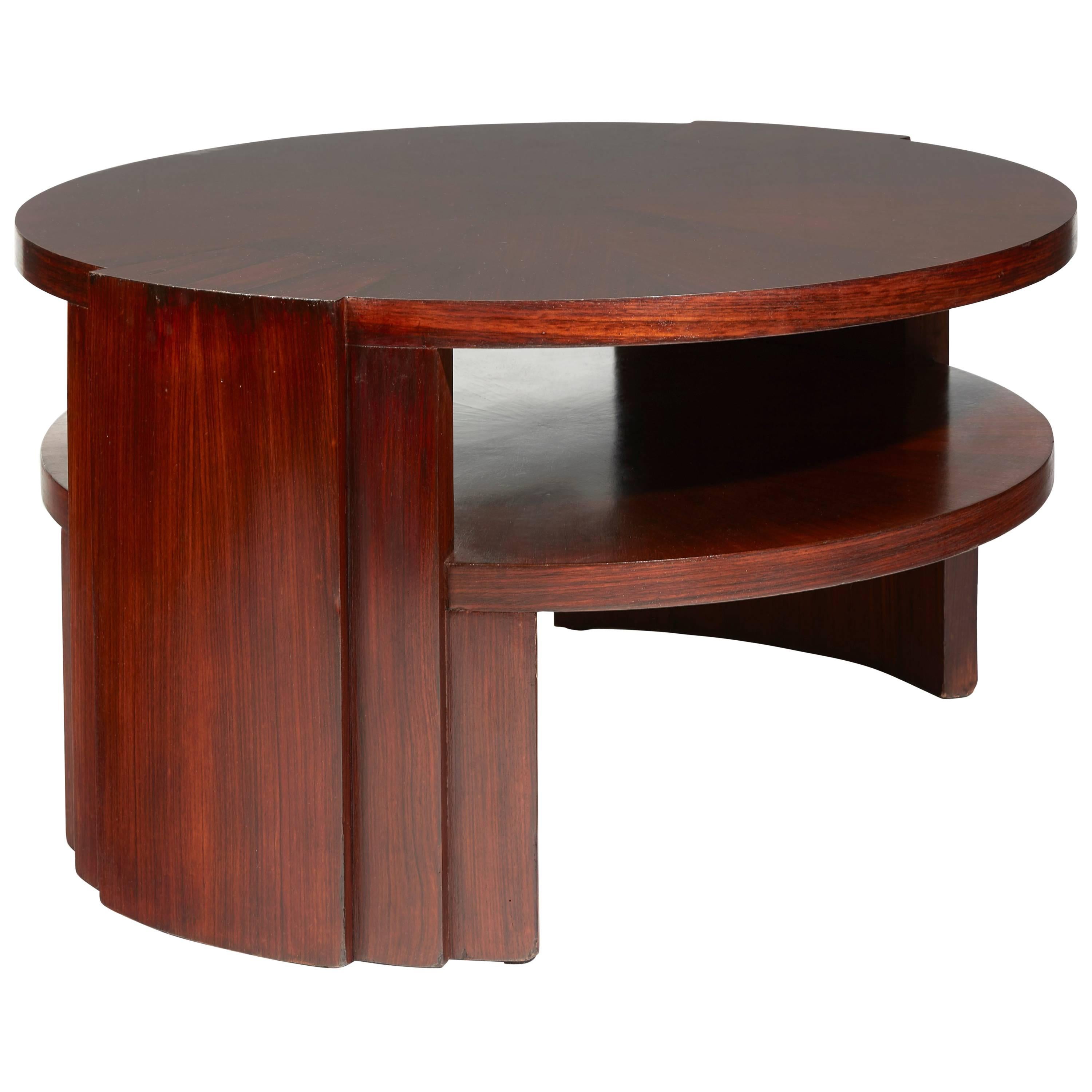 Dominique 'Genet Et Michon', Elegant Pedestal Table For Sale