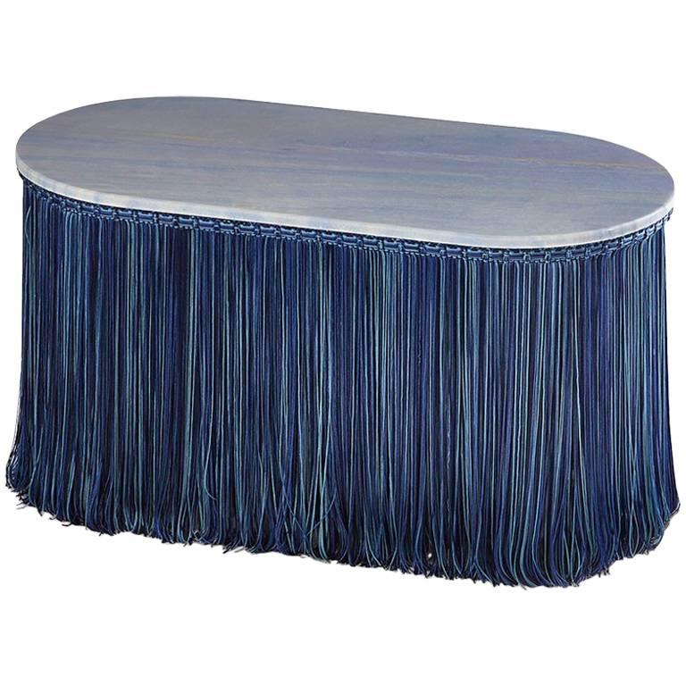 Tripolino XS Low Table in Marble Fringes by Cristina Celestino X Editions Milano For Sale