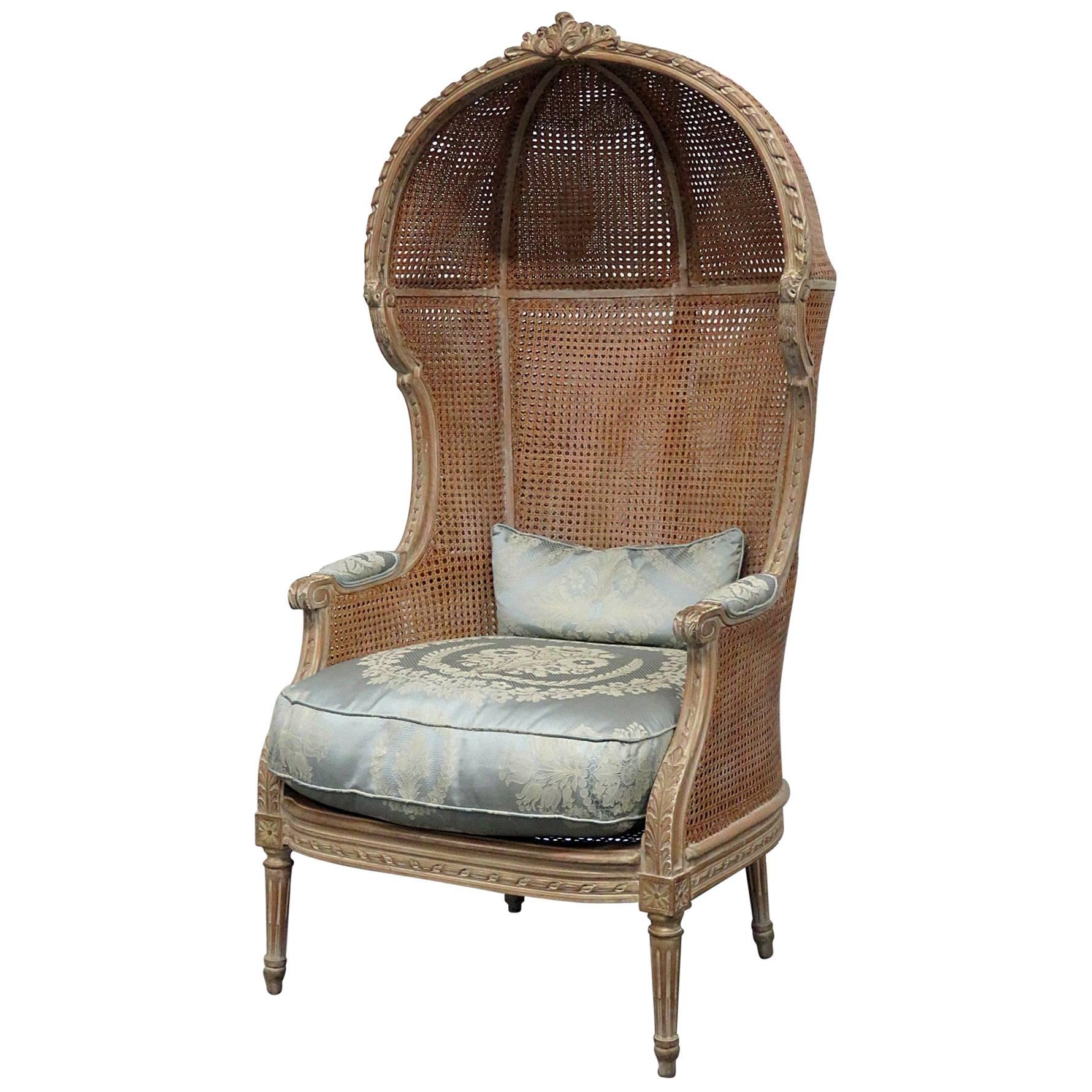 Jansen Style Distressed Porter Chair