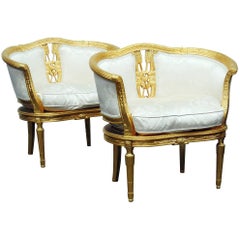 Pair of Gilt Marquis