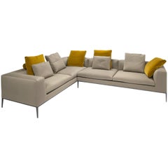 Neutral Beige L Shaped Sectional by B &B Italia