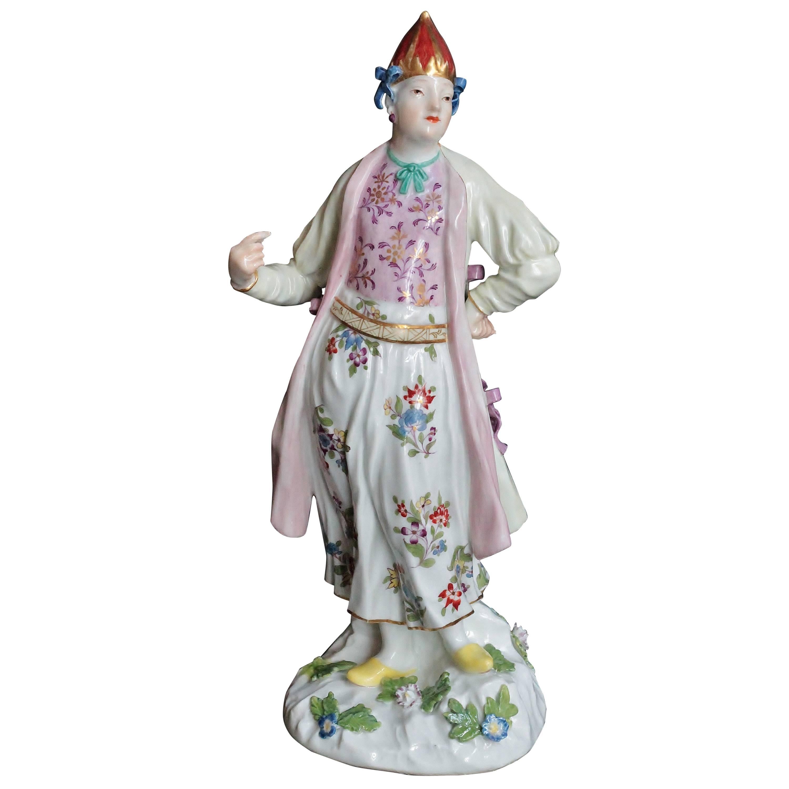 Bulgarian Woman in Porcelain of Meissen, circa 1745-1750 For Sale