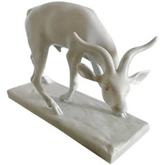 Paul René Gauguin Blanc de Chine Antelope Figurine No. 2007