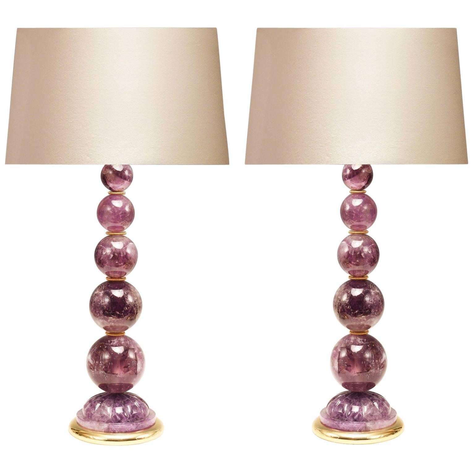 Amethyst Rock Crystal Lamps By Phoenix