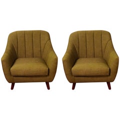 Pair of Mid-Century Modern Style Oversized Chairs