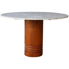 Pedestal Table by Charles Dudouyt, France, 1940s