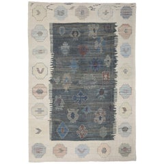 New Contemporary Turkish Kilim Area Rug with Modern Tribal Style