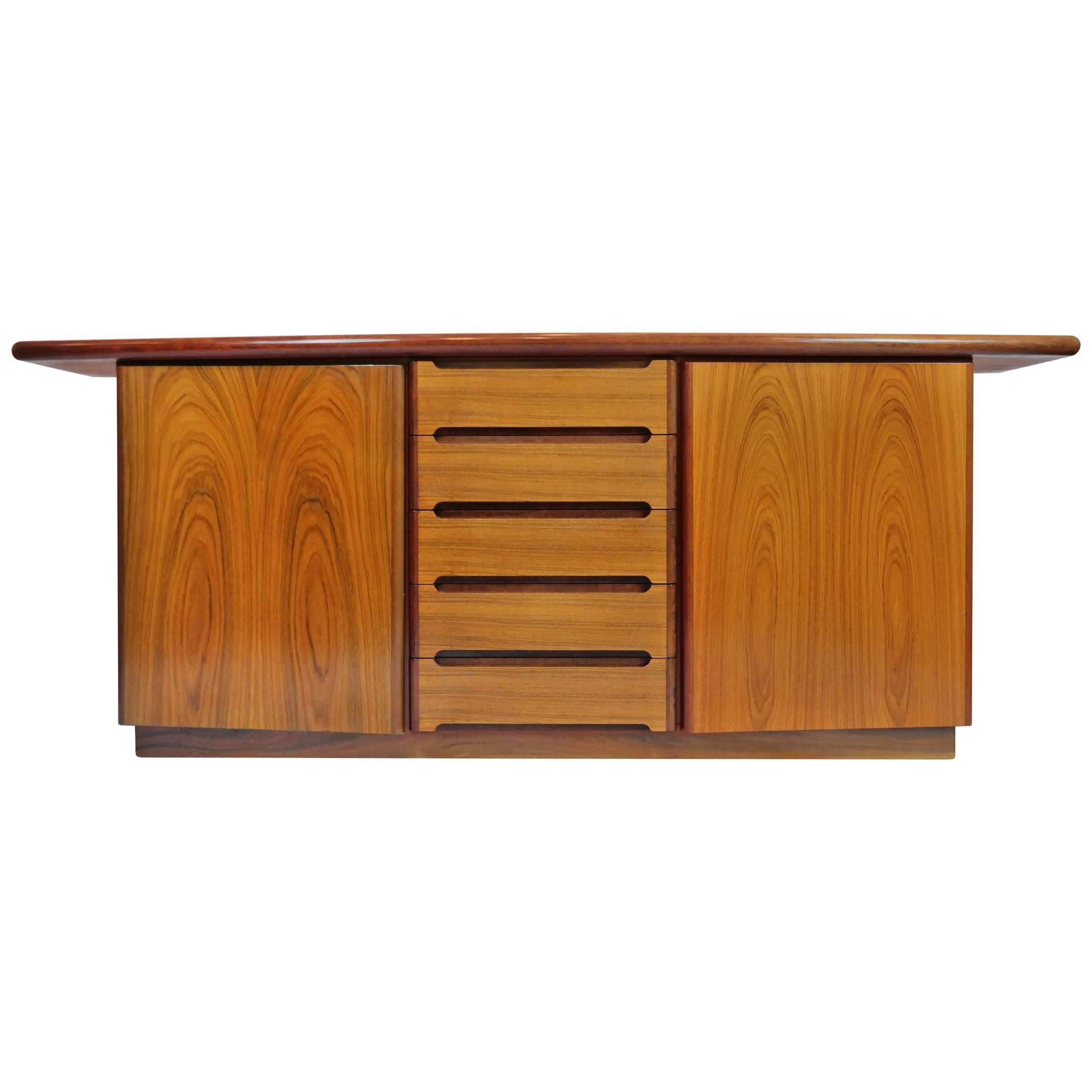 Danish Mid-Century Modern Credenza Sideboard Cabinet by Skovby