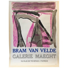 Original Retro Poster, Galerie Maeght Bram Van Velde, 1975