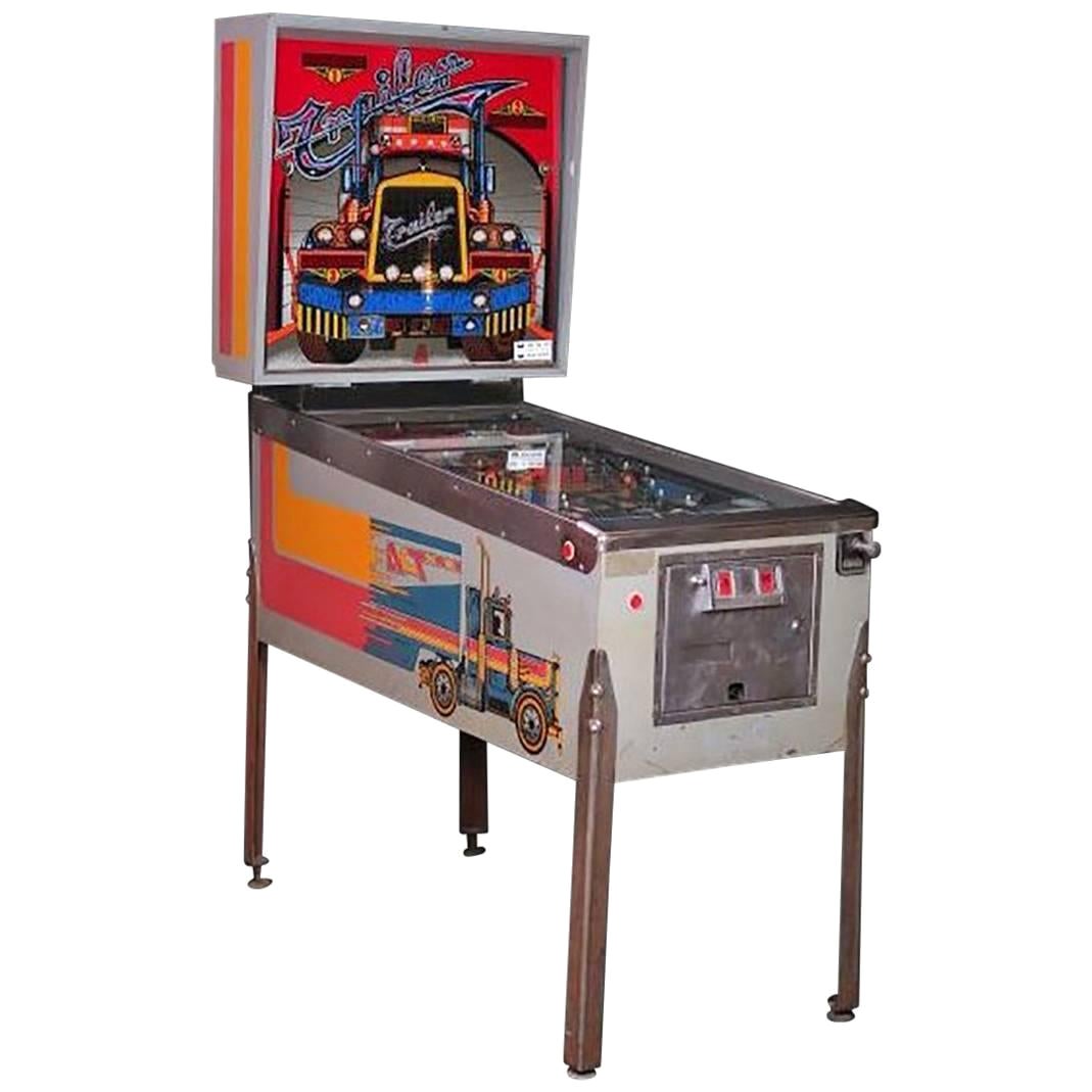 1980s, Recreational Machine Model Pinball Trailer Playmatic For Sale