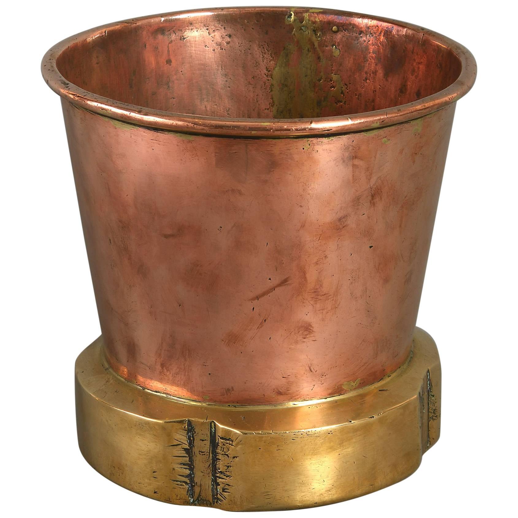 19th Century Victorian Period Brass and Copper Cooler or Planter