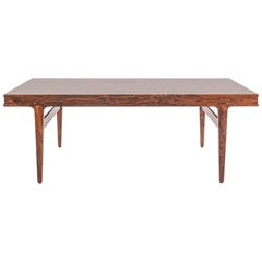 J. Andersen Design Coffee Table in Rosewood with Side Extension