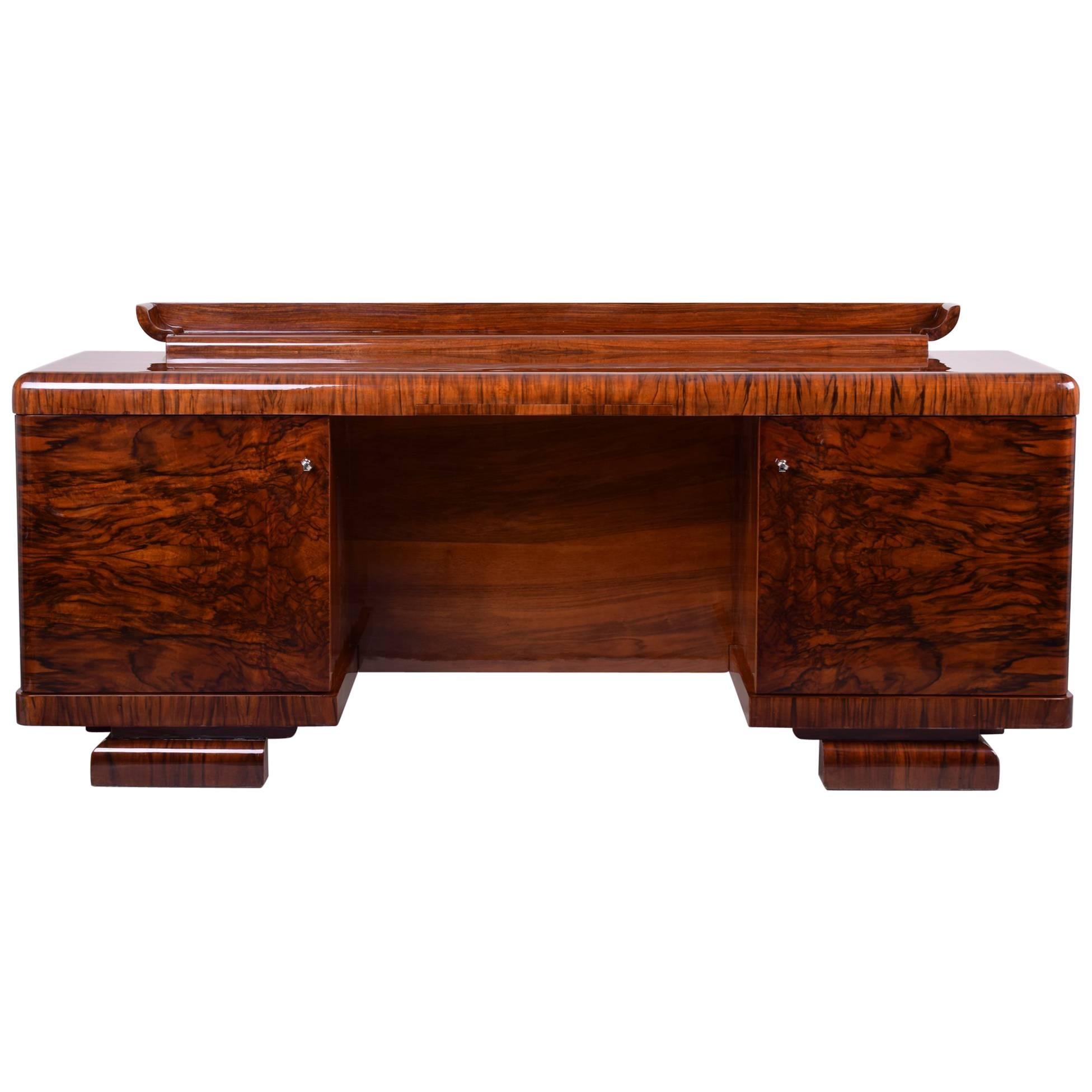 Unique Art Deco Writing Desk from Czechoslovakia