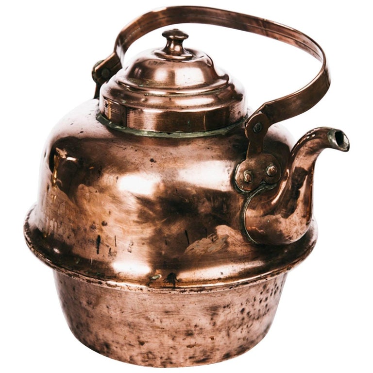 Large Antique Copper Kettle Völund Hamar, Early 1900s, Norway at 1stDibs
