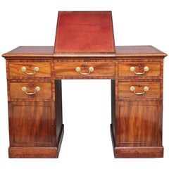 Antique Early 19th Century Mahogany Architects Desk