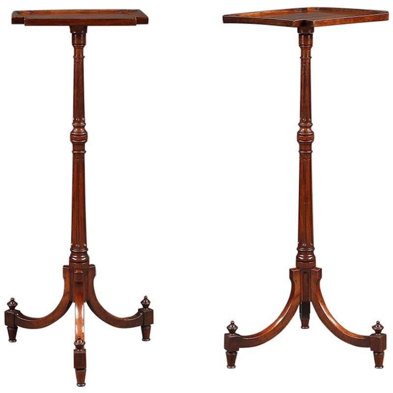 Pair of Georgian Candle Stands For Sale