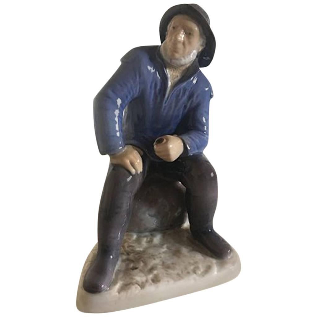 Bing & Grondahl Figurine #2370 Old Fisherman from Skagen