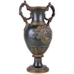 Majolica Vase by J. Maresch, Bohemia, circa 1880