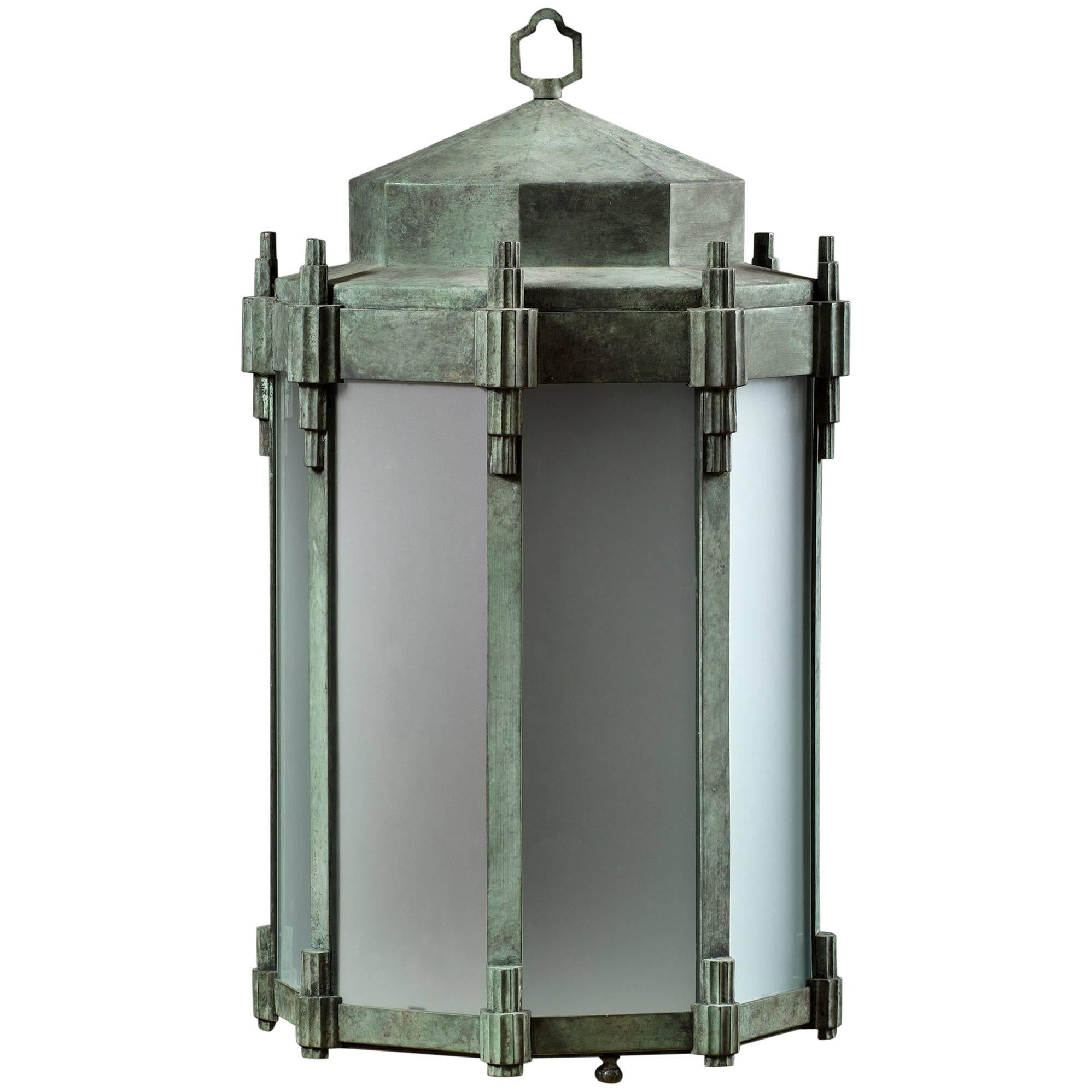 Gill, Art Deco Style Hanging Lantern