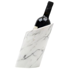 White Carrara Marble Bottle Holder