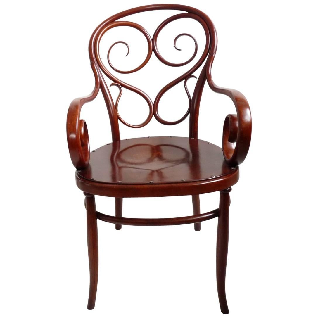 Viennese Armchair Gebrüder Thonet Nr. 4, circa 1870