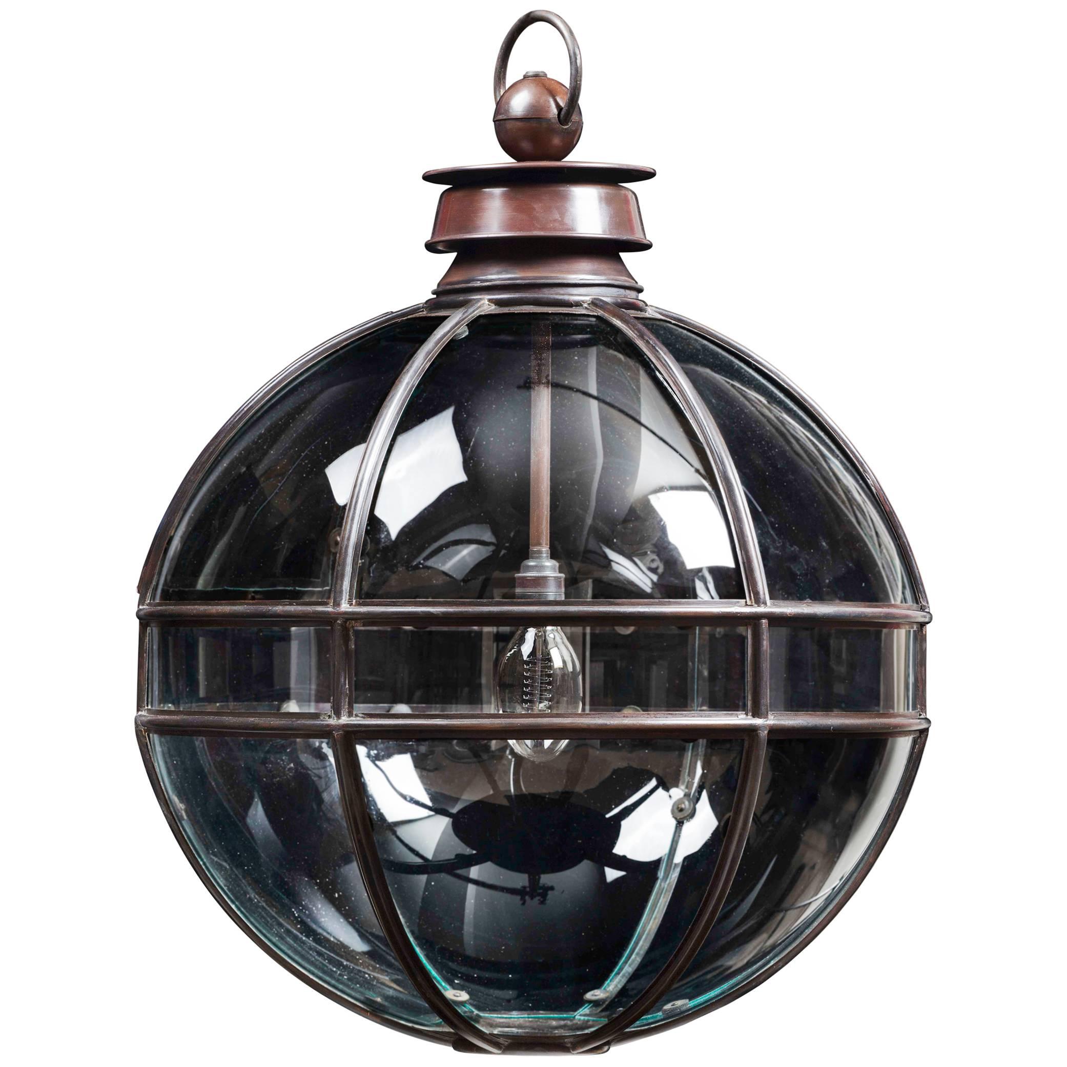 Mercury Large Glazed, Spherical Lantern