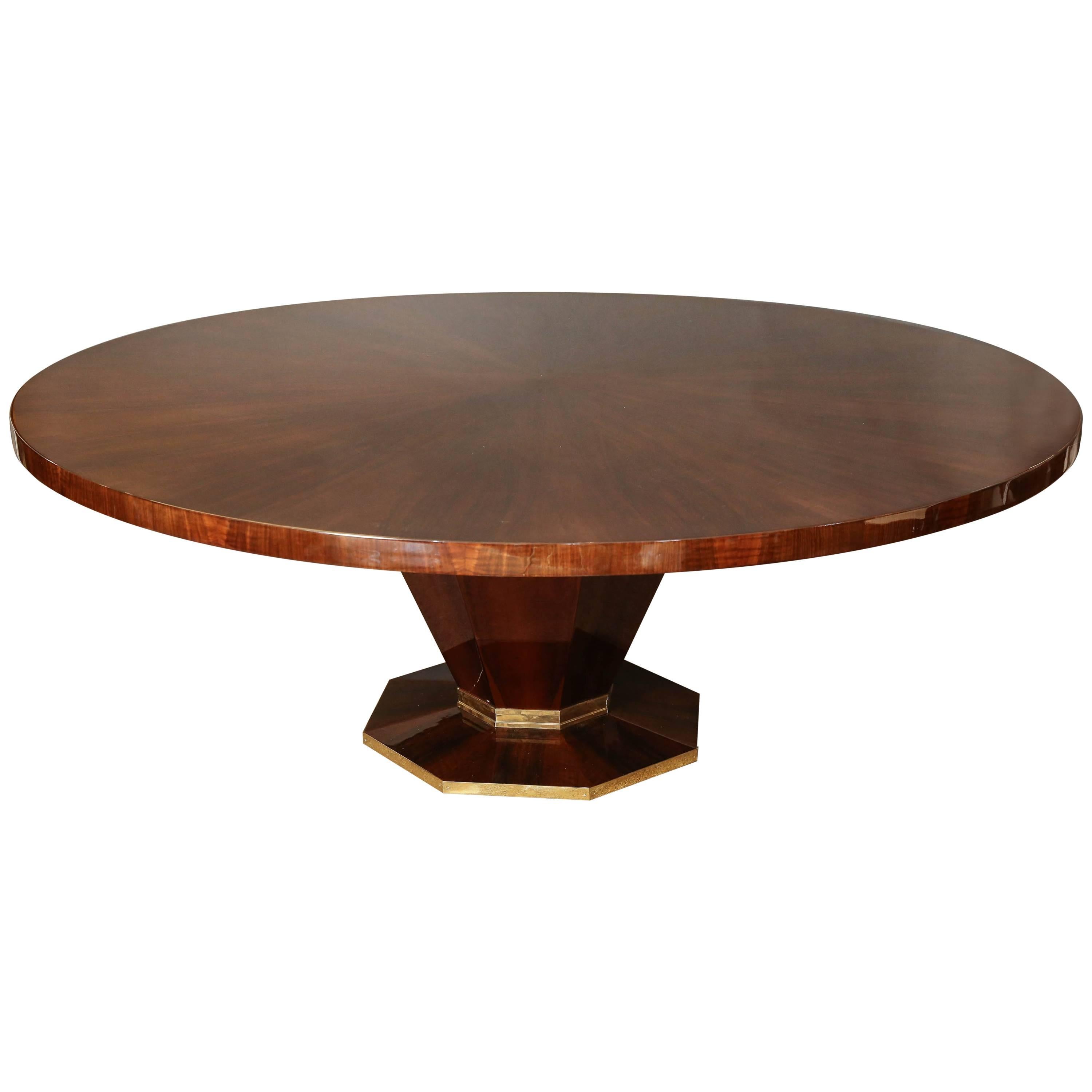 Art Deco French Dining Room Table In Walnut