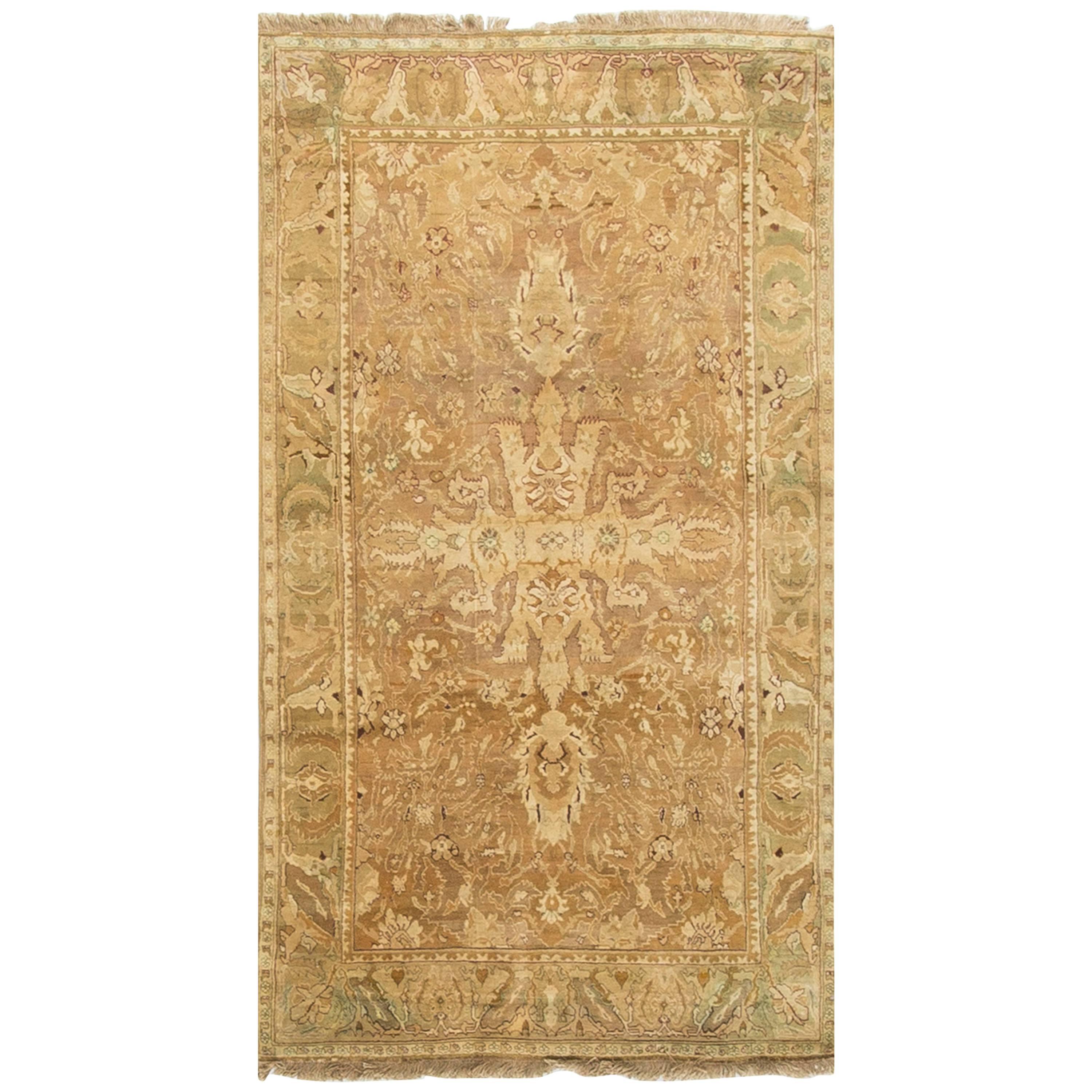 Antique Agra Rug, Carpet Circa 1880 For Sale