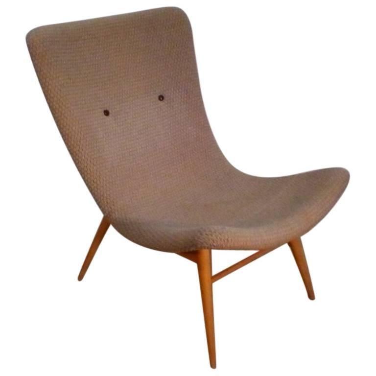 Lounge Chair by Miroslav Navratil, 1950s For Sale