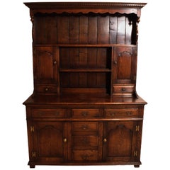 English Oak Plate Cupboard, circa 1920