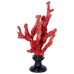 Red Coral Sculpture