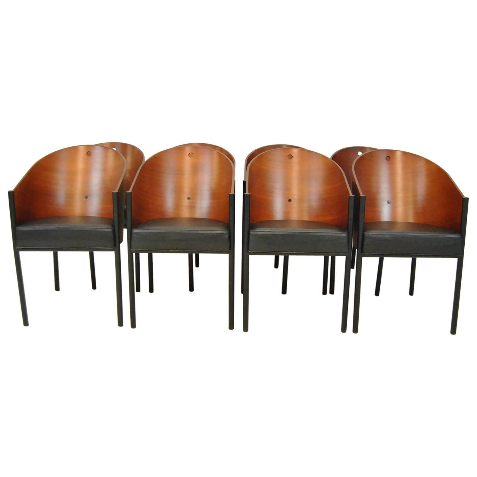 Set of Eight "Costes" Barrel Back Chair by Philippe Starck