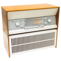 Vintage Dieter Ram Atelier 1 Radio and L1 Speaker for Braun