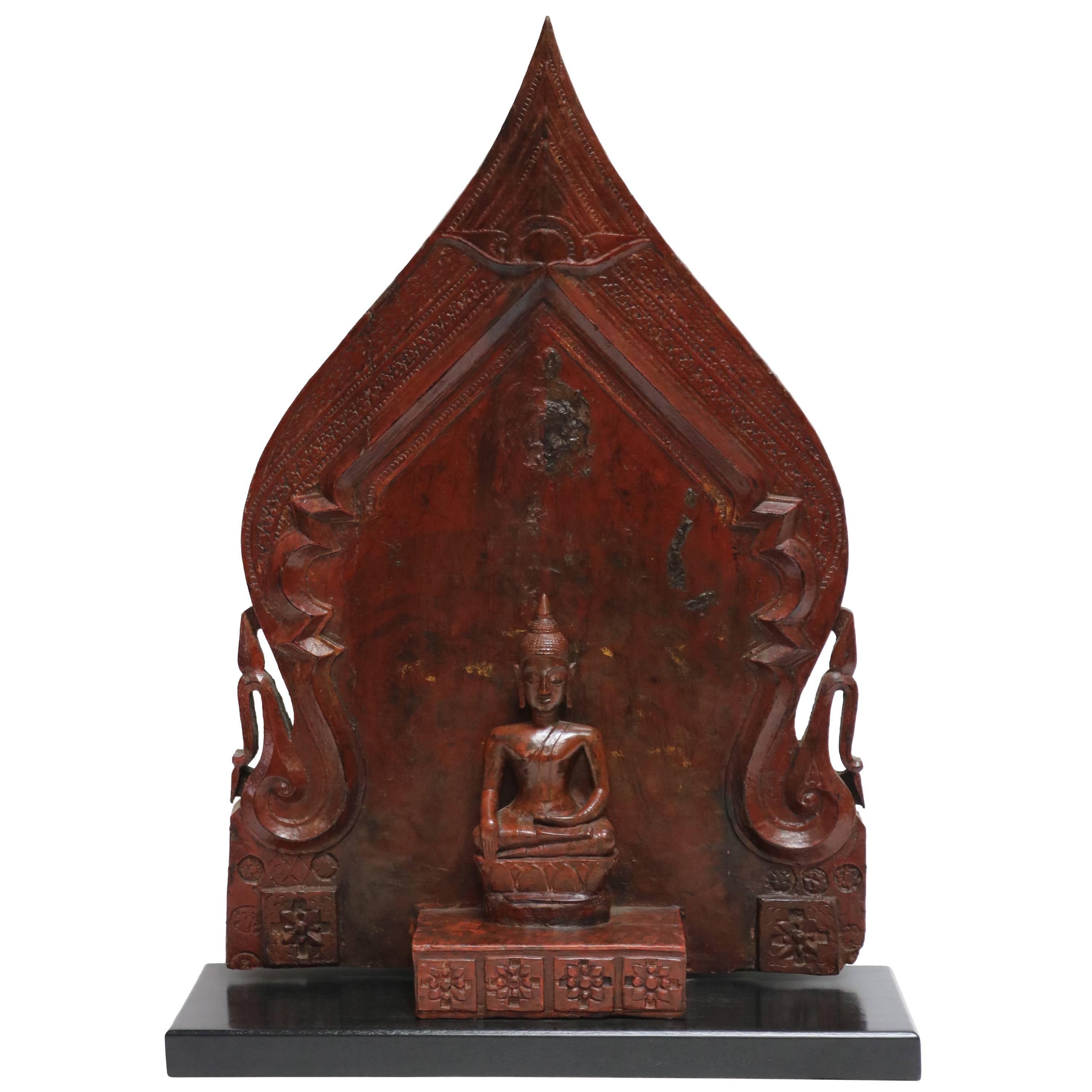 Wooden Seated Buddha TA 12 For Sale