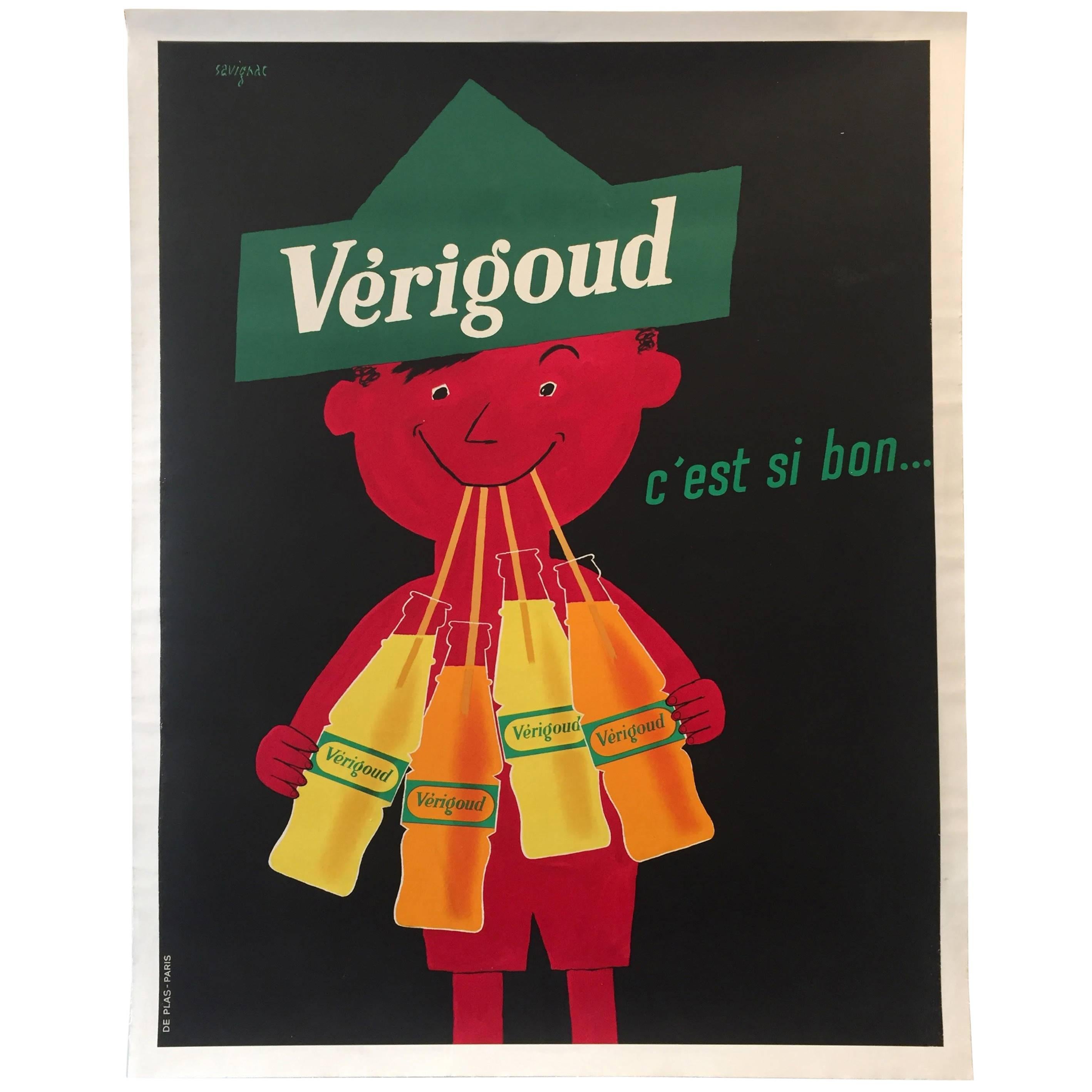 Original Vintage French Poster, Verigoud by Savignac